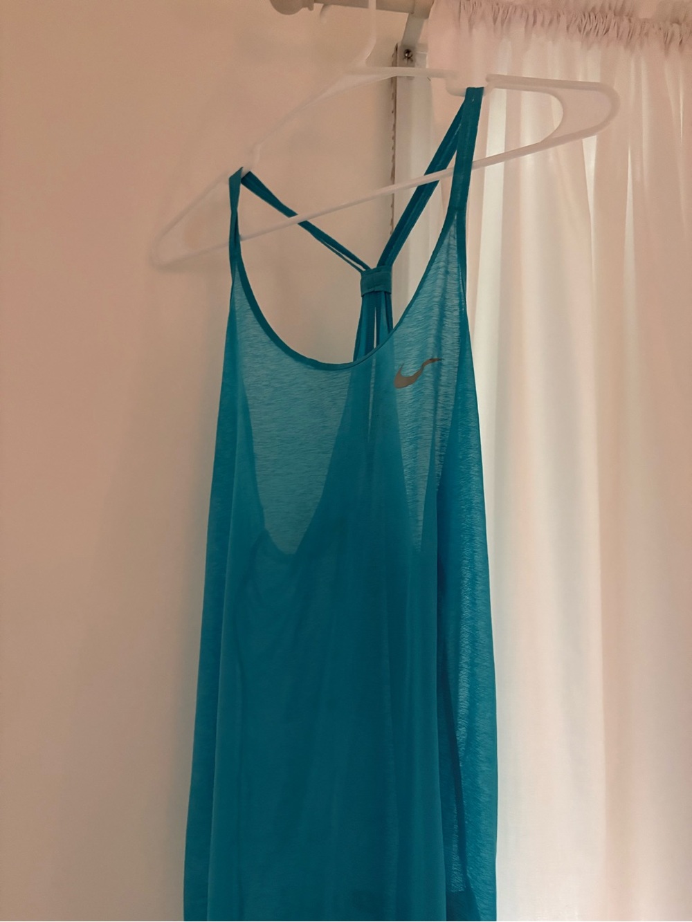 Nike Women's Sheer Blue Tank Top
